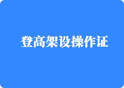 男人狂操女人的逼的动漫登高架设操作证